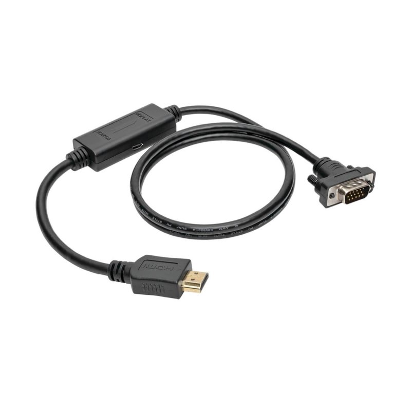 Tripplite Video kabel HDMI /  VGA, Low-Profile HD15 (Samec/ Samec), 0.9m - obrázek č. 1