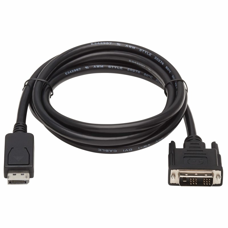 Tripplite Video kabel DisplayPort s aretací /  DVI Single Link (Samec/ Samec), 1.8m - obrázek č. 1