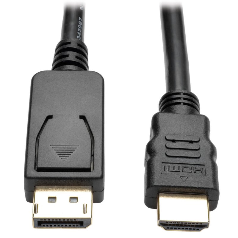 Tripplite Video kabel DisplayPort 1.2 s aretací /  HDMI 4K (Samec/ Samec), 1.8m - obrázek produktu
