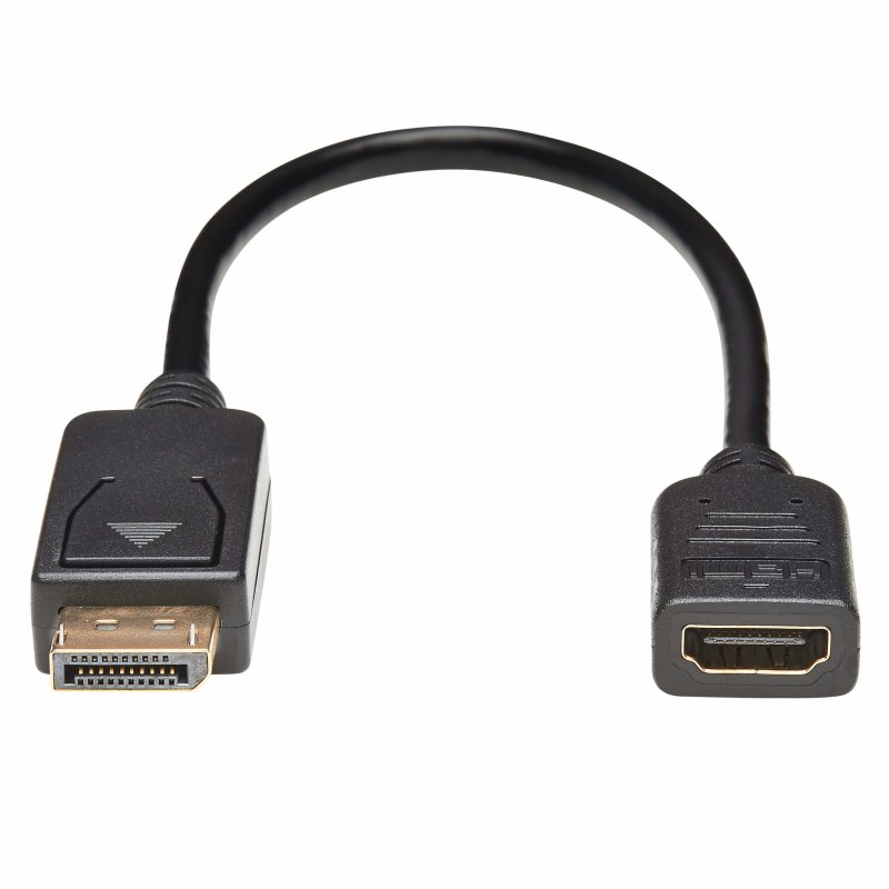Tripplite Video adaptér DisplayPort /  HDMI (Samec/ Samice), HDCP, černá, 0.31m - obrázek č. 1