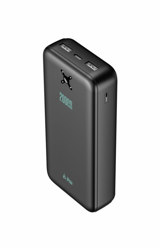 POWER BANKA 20000 mAh, 10,5W, 2x USB-A ČERNÁ - obrázek č. 1