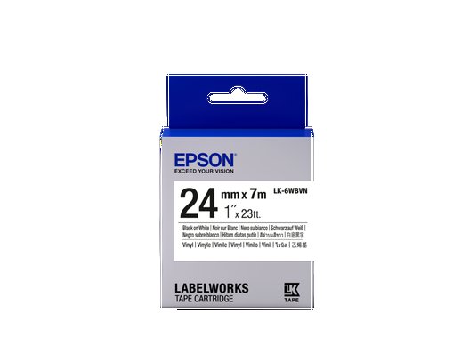 Epson Tape Cartridge LK-6WBVN Vinyl, Black/ White 24 mm /  7m - obrázek produktu
