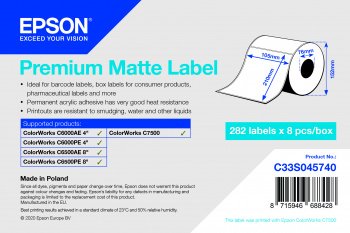 Premium Matte Label 105x210 mm, 282 lab - obrázek produktu