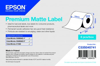 Premium Matte Label Cont.R, 102mm x 60m - obrázek produktu