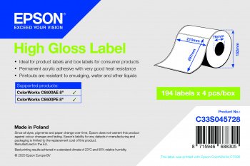 High Gloss Label 210 x 297mm, 194 lab - obrázek produktu