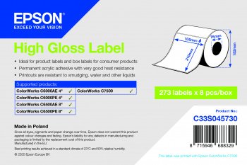 High Gloss Label 105 x 210mm, 273 lab - obrázek produktu