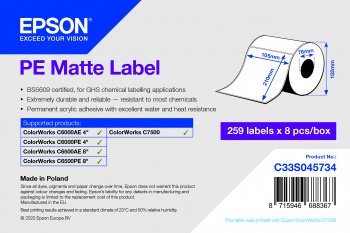 PE Matte Label 105 x 210mm, 273 lab - obrázek produktu