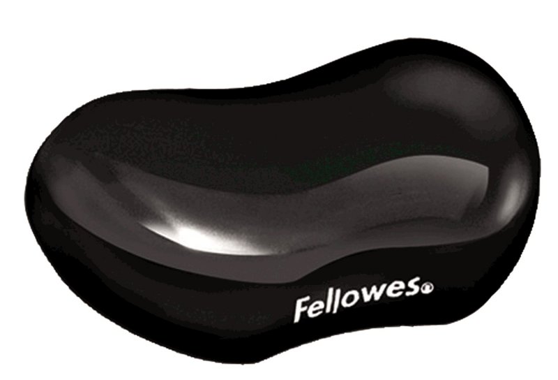 Fellowes Podložka pod zápěstí CRYSTAL gelová černá - obrázek produktu