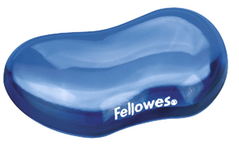 Fellowes Podložka pod zápěstí CRYSTAL gelová modrá - obrázek produktu