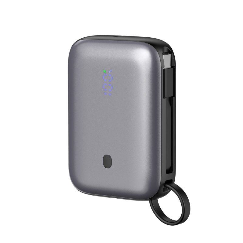 Platinet Powerbanka 10000 mAh 20W Power Delivery, 2xUSB-C, 1xUSB-A, kabel USB-C 1m, černá - obrázek produktu