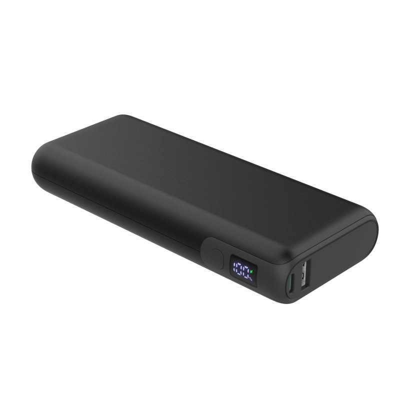 Platinet Powerbanka 20000 mAh 65W  Power Delivery, 2x USB-C, 1xUSB-A, kabel USB-C 1m, černá - obrázek č. 1