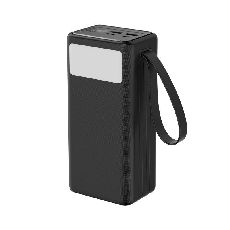 Platinet Powerbanka 40000 mAh 65W Power Delivery, 2xUSB-C, 2xUSB-A, kabel USB-C 1m, černá - obrázek produktu