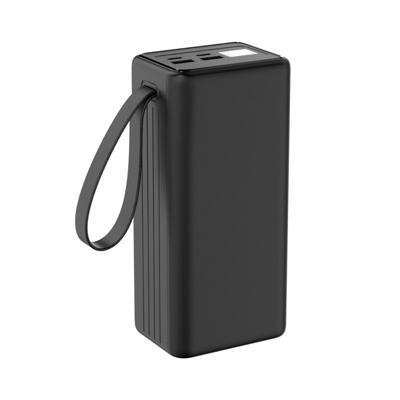Platinet Powerbanka 40000 mAh 65W Power Delivery, 2xUSB-C, 2xUSB-A, kabel USB-C 1m, černá - obrázek č. 1