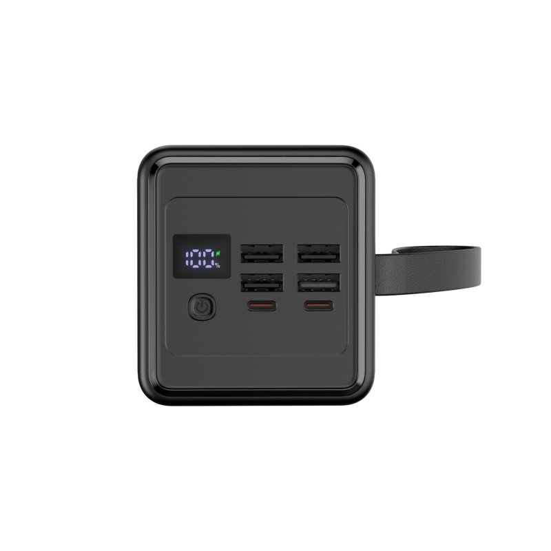 Platinet Powerbanka 60000 mAh 65W Power Delivery, 2xUSB-C, 2xUSB-A, kabel USB-C 1m, černá - obrázek č. 2