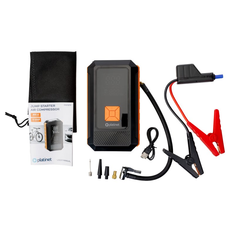 Platinet 4v1 Powerbanka 8000 mAh + Multifunkční startovací nabíječka 800A, kompresor 25 l / min 10 BAR - obrázek č. 6
