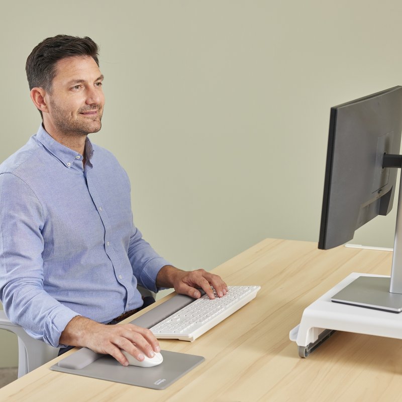 Podložka pod myš a zápěstí Fellowes BREYTA XL šedá - obrázek č. 5