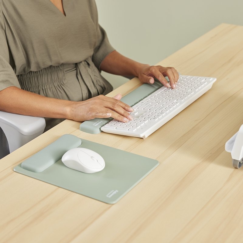 Podložka pod myš a zápěstí Fellowes BREYTA XL zelená - obrázek č. 6
