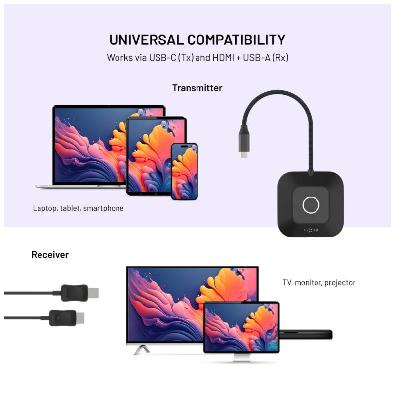 Bezdrátový HDMI Adaptér FIXED AirLink - obrázek č. 3