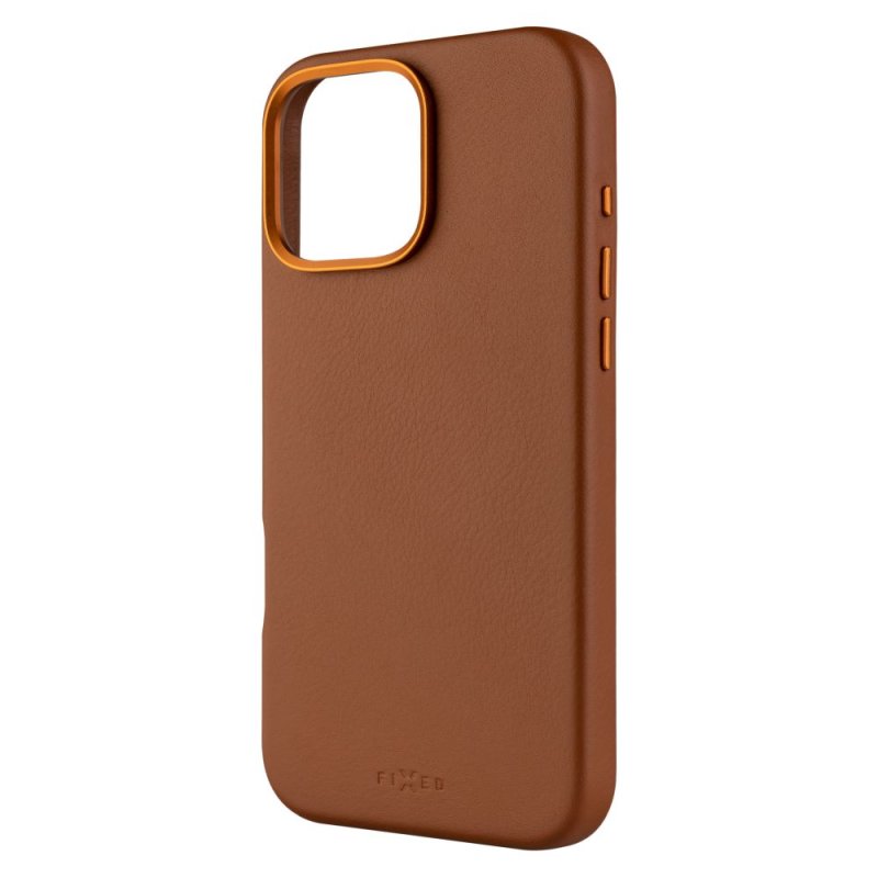 FIXED MagLeather kožený kryt iPhone 16PM hnědý - obrázek produktu