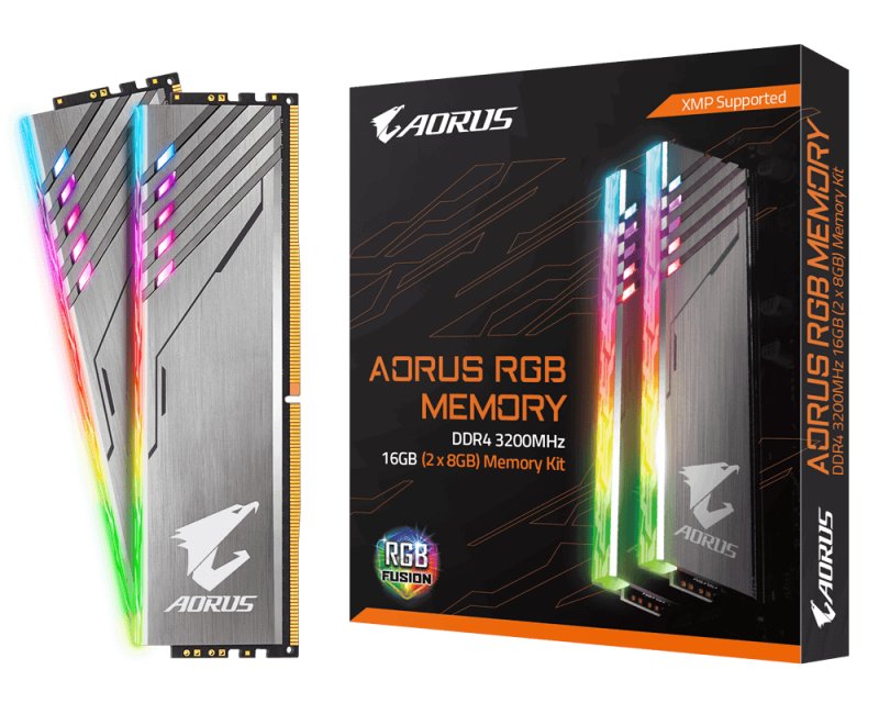 GIGABYTE AORUS 16GB DDR4 3200MH RGB kit 2x8GB - obrázek produktu