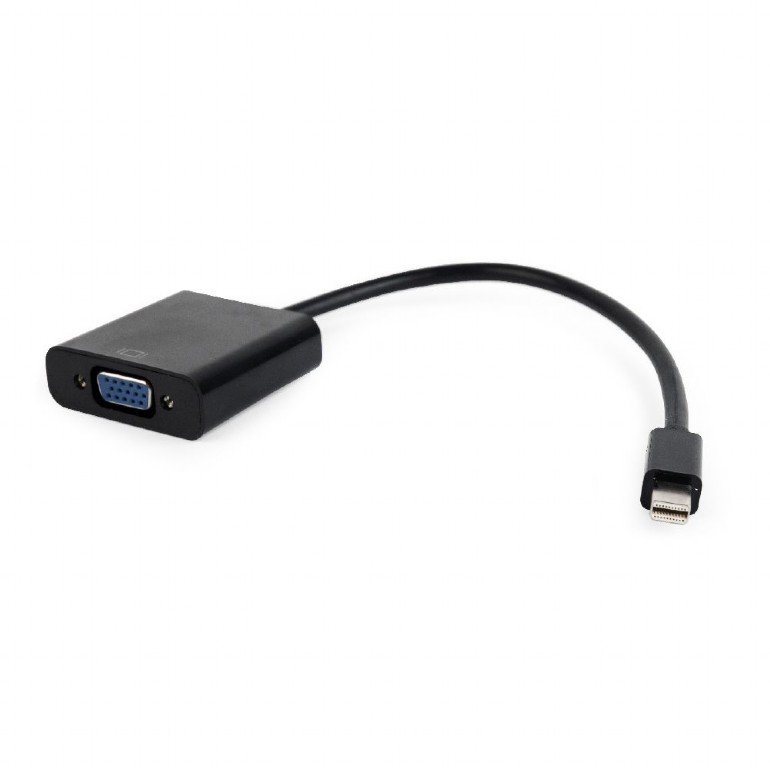 GEMBIRD Redukce mini DisplayPort to VGA, black, 0,1m, M/ F - obrázek produktu
