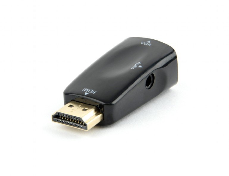 GEMBIRD Redukce HDMI to VGA + audio, black, M/ F - obrázek produktu
