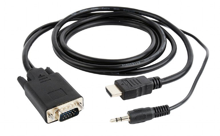 GEMBIRD Redukce HDMI to VGA + audio, 1,8m - obrázek produktu