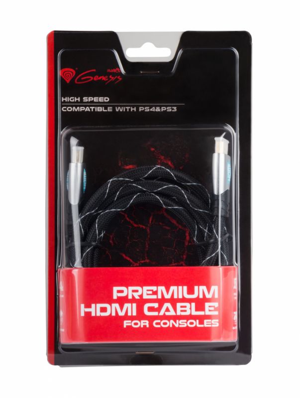 GENESIS Prémiový HDMI kabel pro PS4/ PS3 1,8m - obrázek produktu