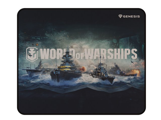 Herní podložka pod myš Genesis CARBON 500 WORLD of WARSHIPS ARMADA, M 30x25cm - obrázek produktu