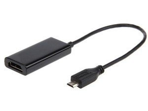 Gembird adaptér MHL (M) - HDMI (F) + microUSB (BF, 5-pin), 16cm - obrázek produktu