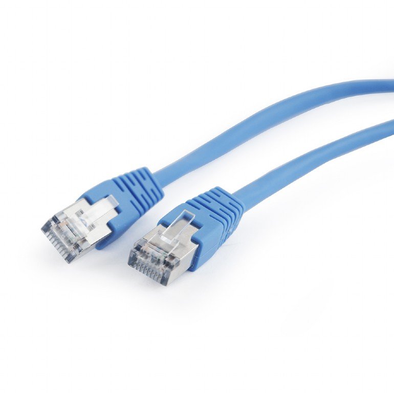 GEMBIRD Eth Patch kabel cat5e FTP, 50cm, modrý - obrázek produktu