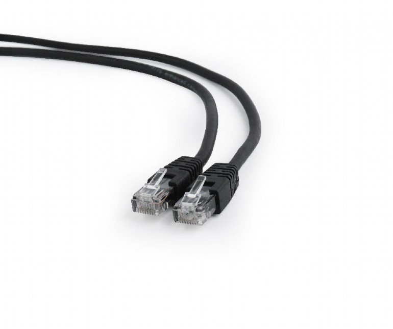 GEMBIRD Eth Patch kabel cat6 UTP, 25cm, černý - obrázek produktu
