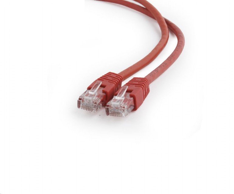 GEMBIRD Eth Patch kabel cat6 UTP, 25cm, červený - obrázek produktu