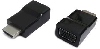 Kab. redukce HDMI na VGA, M/ F, černá - obrázek produktu