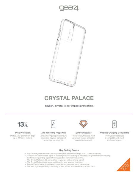 GEAR4 D3O Crystal Palace kryt Samsung S21 FE průh - obrázek č. 1