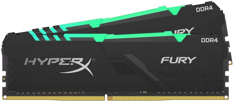 32GB DDR4-3600MHz CL18 HyperX Fury, kit 2x16GB RGB - obrázek produktu