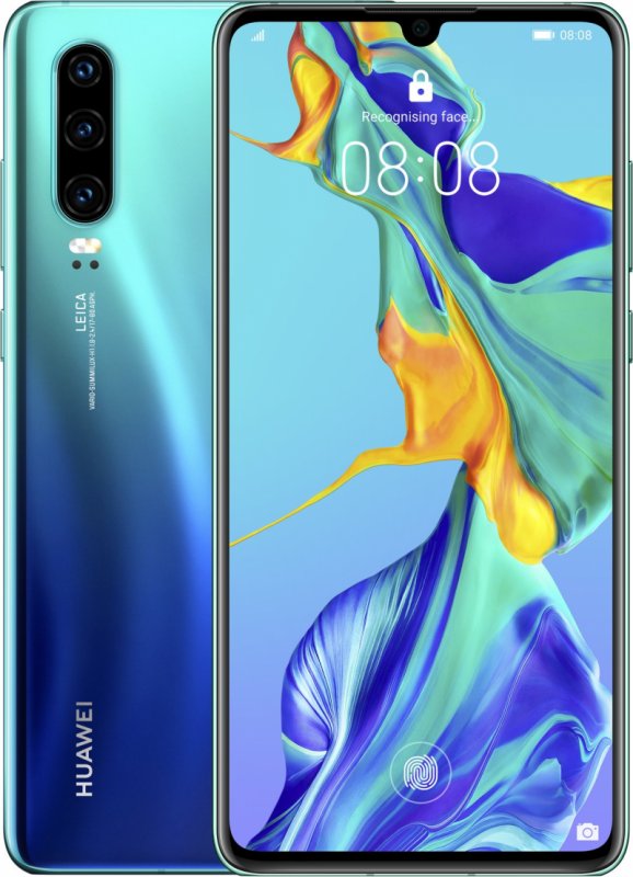 Huawei P30 Dual Sim Aurora Blue - obrázek produktu