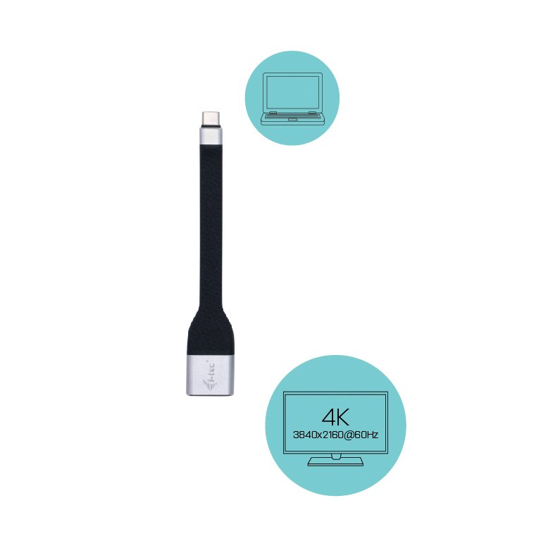 i-tec USB-C Flat Display Port Adapter 4K/ 60 Hz - obrázek č. 2