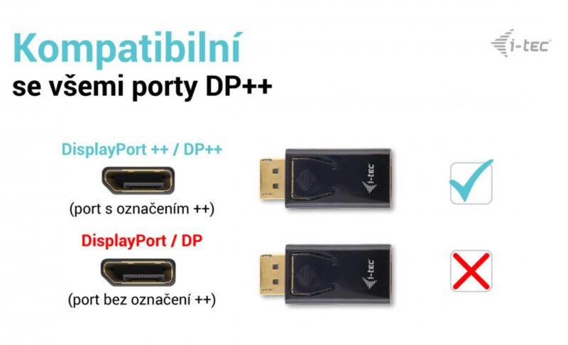 i-tec Passive DisplayPort to HDMI Adapter (max. 4K/ 30Hz) - obrázek č. 2