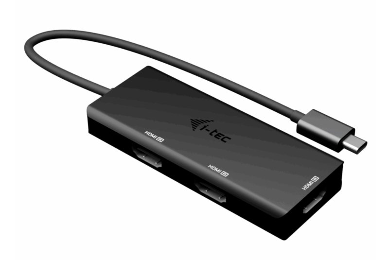 i-tec USB-C Triple 4K HDMI Video Adapter, Power Delivery 100W - obrázek produktu