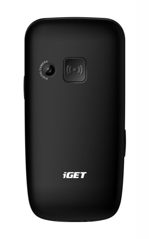 iGET SIMPLE D7 Black, seniorský, Bluetooth, FM rádio, kamera, svítilna,výdrž 15 dní,microSD,stojánek - obrázek č. 2
