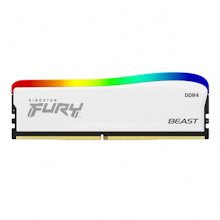 Kingston FURY Beast White/ DDR4/ 8GB/ 3200MHz/ CL16/ 1x8GB/ RGB/ White - obrázek produktu