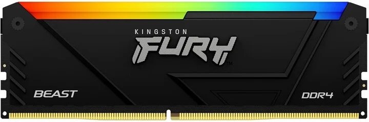 Kingston FURY Beast/ DDR4/ 8GB/ 2666MHz/ CL16/ 1x8GB/ RGB/ Black - obrázek č. 1
