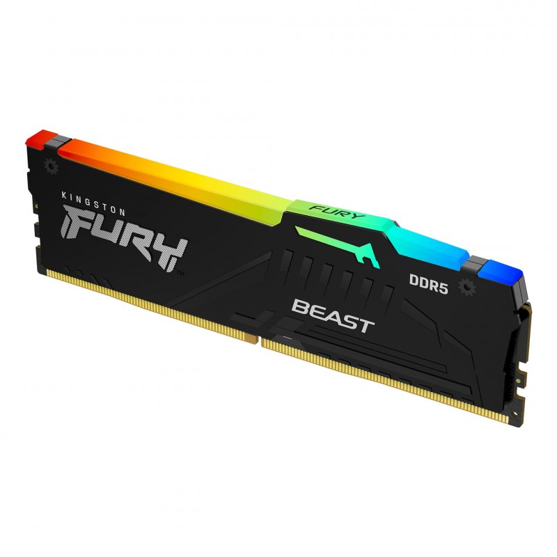 Kingston FURY Beast EXPO/ DDR5/ 8GB/ 5200MHz/ CL36/ 1x8GB/ RGB/ Black - obrázek č. 1