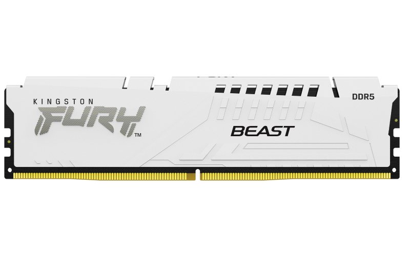Kingston FURY Beast White/ DDR5/ 16GB/ 6000MHz/ CL30/ 1x16GB/ White - obrázek produktu