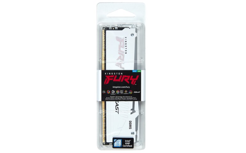 Kingston FURY Beast/ DDR5/ 16GB/ 6000MHz/ CL30/ 1x16GB/ RGB/ White - obrázek č. 1