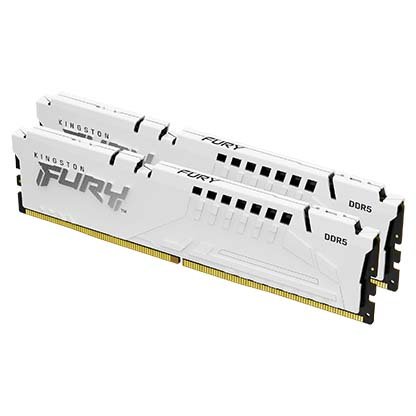 Kingston FURY Beast White/ DDR5/ 32GB/ 5200MHz/ CL40/ 2x16GB/ White - obrázek produktu