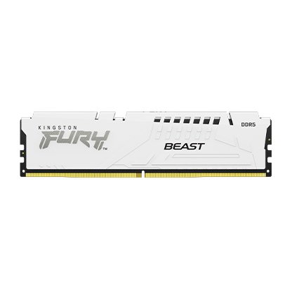 Kingston FURY Beast White/ DDR5/ 32GB/ 5200MHz/ CL40/ 2x16GB/ White - obrázek č. 1