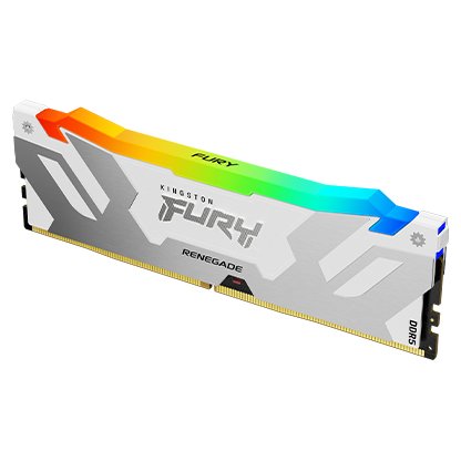 Kingston FURY Renegade/ DDR5/ 16GB/ 6000MHz/ CL32/ 1x16GB/ RGB/ White - obrázek č. 1