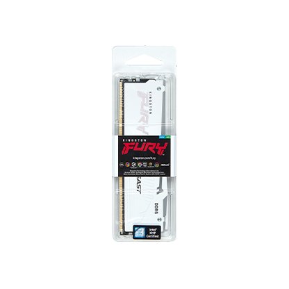 Kingston FURY Beast White/ DDR5/ 16GB/ 6000MHz/ CL40/ 1x16GB/ RGB/ White - obrázek č. 2